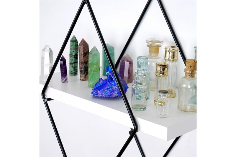 Sivrice Vegghylle 31x15 cm - Hvit - Oppbevaring - Hylle - Vegghylle