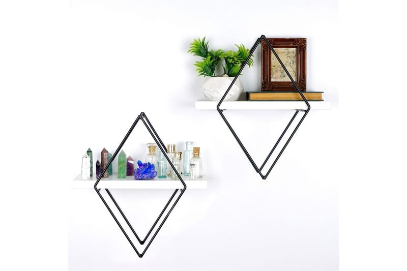 Sivrice Vegghylle 31x15 cm - Hvit - Oppbevaring - Hylle - Vegghylle