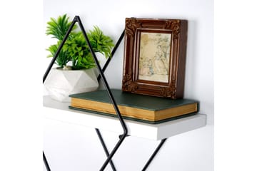 Sivrice Vegghylle 31x15 cm - Hvit - Oppbevaring - Hylle - Vegghylle