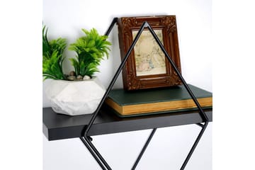 Sivrice Vegghylle 31x15 cm - Svart - Oppbevaring - Hylle - Vegghylle