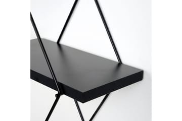 Sivrice Vegghylle 31x15 cm - Svart - Oppbevaring - Hylle - Vegghylle
