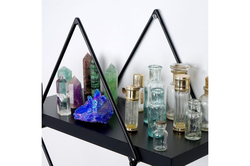 Sivrice Vegghylle 31x15 cm - Svart - Oppbevaring - Hylle - Vegghylle