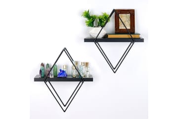 Sivrice Vegghylle 31x15 cm - Svart - Oppbevaring - Hylle - Vegghylle