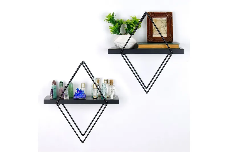 Sivrice Vegghylle 31x15 cm - Svart - Oppbevaring - Hylle - Vegghylle