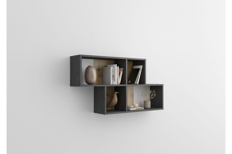 Stanthorne Vegghylle 100 cm - Brun/Hvit - Oppbevaring - Hylle - Vegghylle