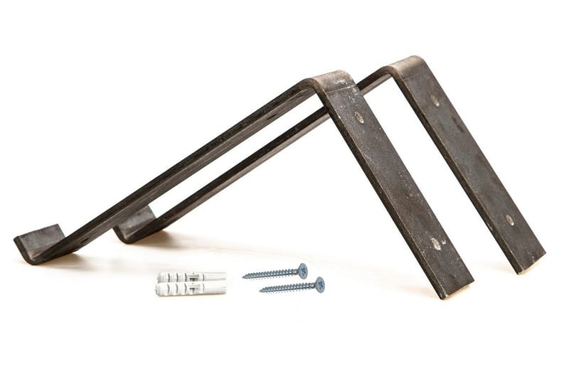 Straad Vegghylle 60 cm - Svart / Valnøtt - Oppbevaring - Hylle - Vegghylle