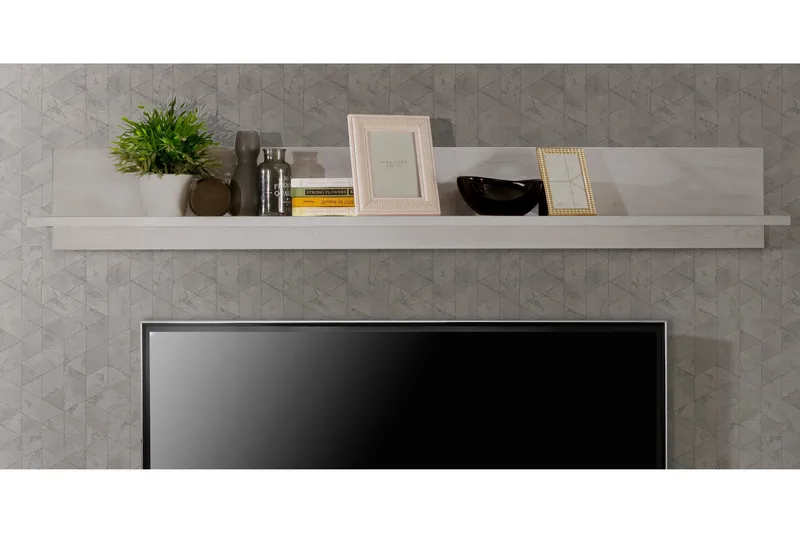 Svetis Vegghylle 22x180 cm - Hvit - Oppbevaring - Hylle - Vegghylle