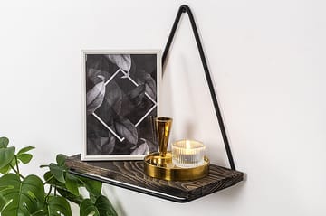 Takasu Vegghylle 15x27 cm - Svart / Valnøtt - Oppbevaring - Hylle - Vegghylle