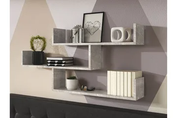 Trio Vegghylle 119x18x55 cm - Oppbevaring - Hylle - Vegghylle