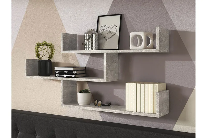 Trio Vegghylle 119x18x55 cm - Oppbevaring - Hylle - Vegghylle