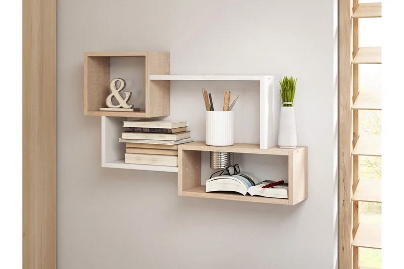 Trio Vegghylle 87x18x54 cm - Oppbevaring - Hylle - Vegghylle