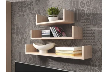 Trio Vegghylle - Beige / Grå - Oppbevaring - Hylle - Vegghylle