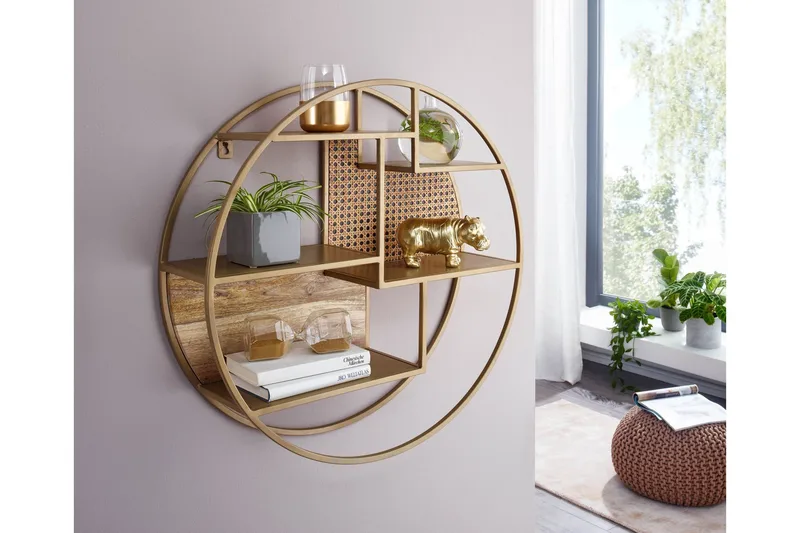 Tultered vegghylle - Brun - Oppbevaring - Hylle - Vegghylle