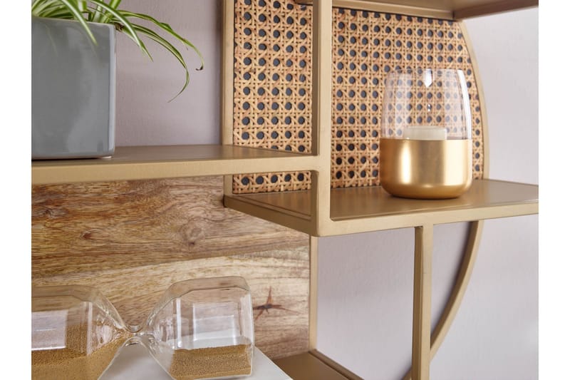 Tultered vegghylle - Brun - Oppbevaring - Hylle - Vegghylle