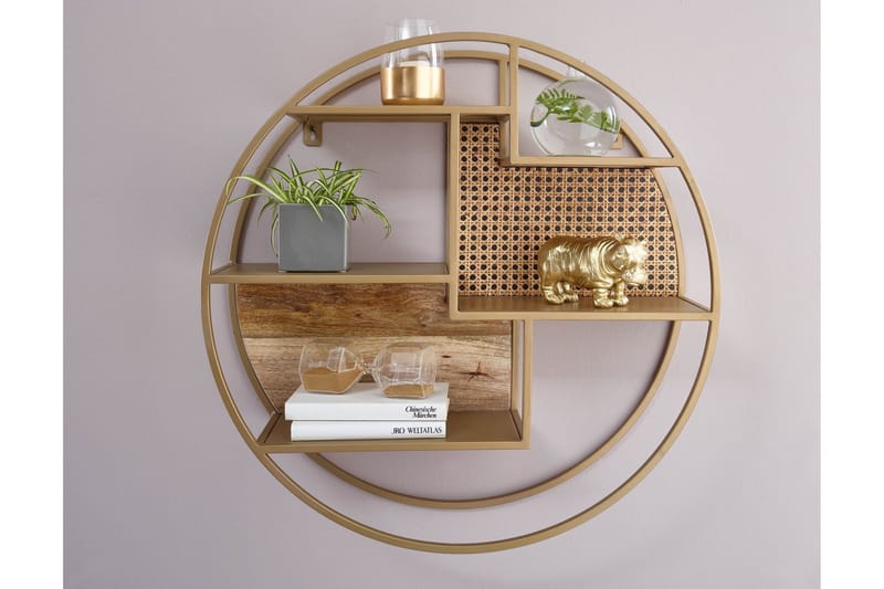 Tultered vegghylle - Brun - Oppbevaring - Hylle - Vegghylle