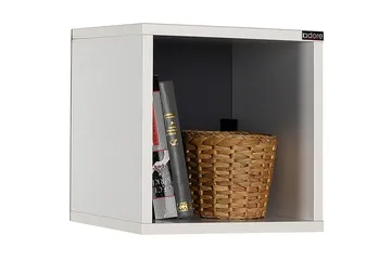 Vegghylle 33x33 cm - Hvit - Oppbevaring - Hylle - Vegghylle