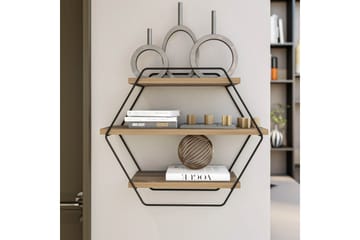 Vegghylle Azra 60x20 cm - Natur - Oppbevaring - Hylle - Vegghylle