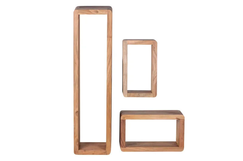 Vegghylle Kohn 3-pk, Brun