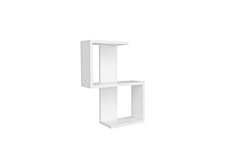 Vegghylle Octasia 30x16 cm - Hvit - Oppbevaring - Hylle - Vegghylle