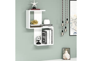 Vegghylle Octasia 30x16 cm - Hvit - Oppbevaring - Hylle - Vegghylle