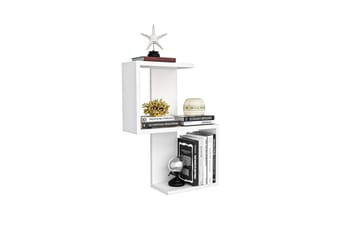 Vegghylle Octasia 30x16 cm - Hvit - Oppbevaring - Hylle - Vegghylle