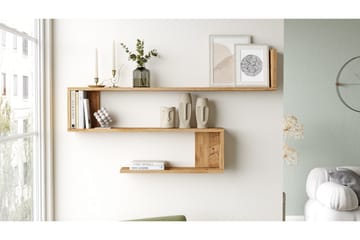 Vegghylle Qorgyle 120 cm - Brun - Oppbevaring - Hylle - Vegghylle