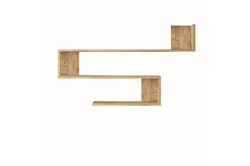 Vegghylle Qorgyle 120 cm - Brun - Oppbevaring - Hylle - Vegghylle