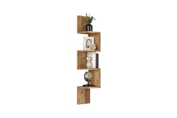 Vegghylle Qorgyle 22 cm - Brun - Oppbevaring - Hylle - Vegghylle