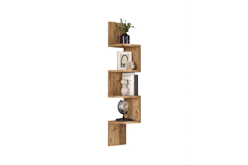Vegghylle Qorgyle 22 cm - Brun - Oppbevaring - Hylle - Vegghylle