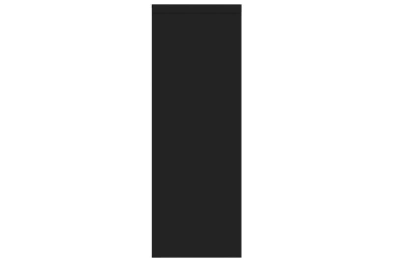 Vegghylle svart 45,1x16x45,1 cm sponplate - Vegghylle - Vegghengt oppbevaring