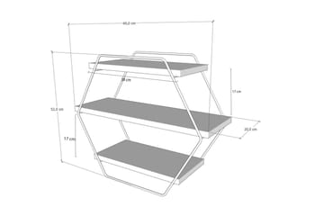 Vegghylle Tatil vegghylle 60x20 cm Tre/Natur - Oppbevaring - Hylle - Vegghylle