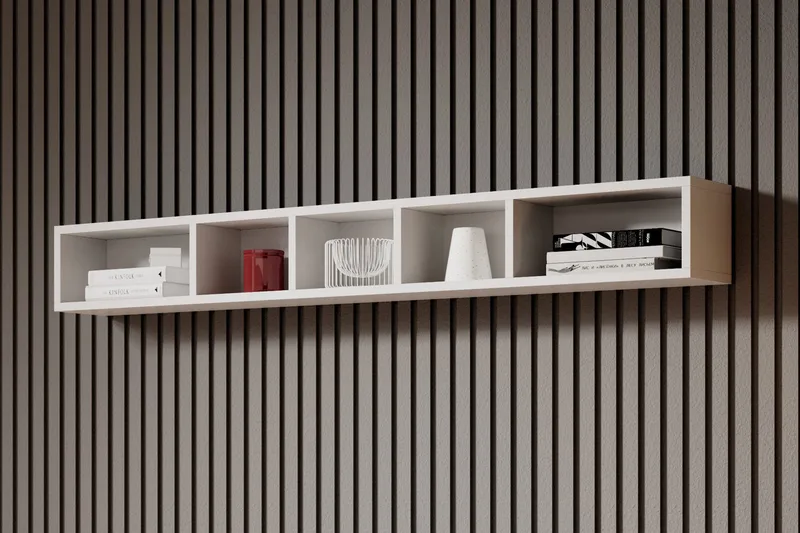 Vegghylle Torrao 19x169 cm - Hvit - Oppbevaring - Hylle - Vegghylle