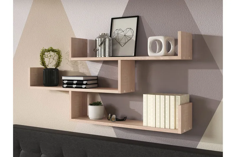 Vegghylle Trio 119x18x55 cm - Oppbevaring - Hylle - Vegghylle