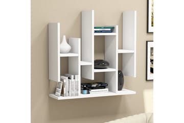 Vegghylle Tyrsberget 67 cm - Hvit - Oppbevaring - Hylle - Vegghylle