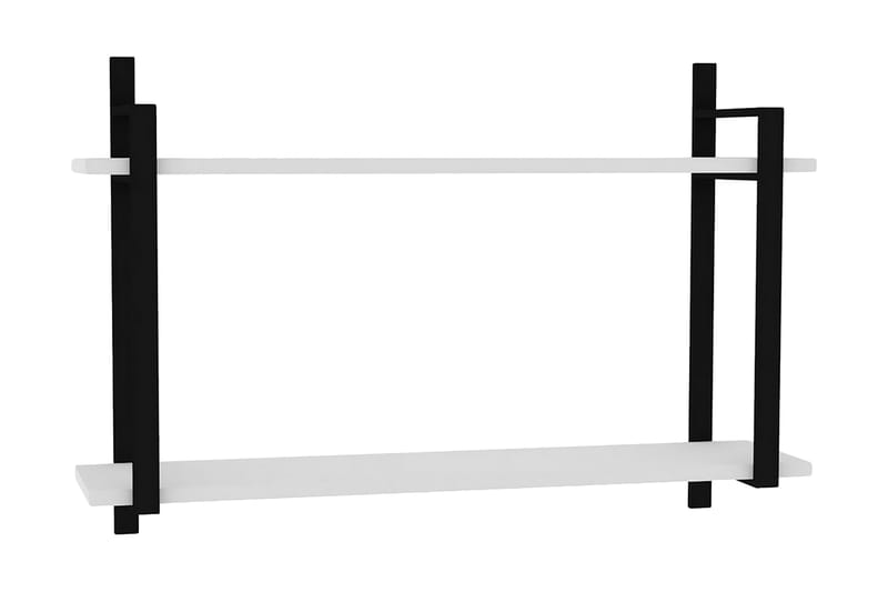 Vegghylle Zakkum 90x60 cm - Hvit - Vegghylle - Vegghengt oppbevaring