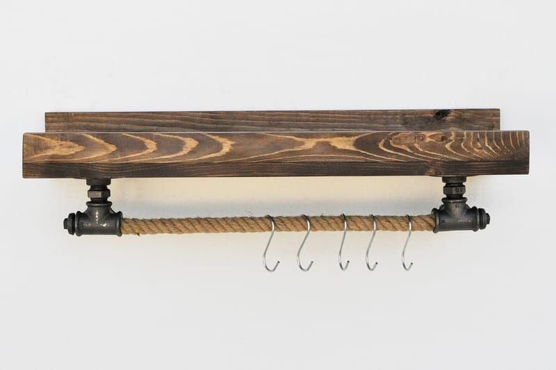 Veggoppheng Valid 60 cm - Svart - Vegghylle - Vegghengt oppbevaring