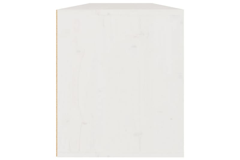 Veggskap 2 stk hvit 60x30x35 cm heltre furu - Hvit - Vegghylle - Vegghengt oppbevaring