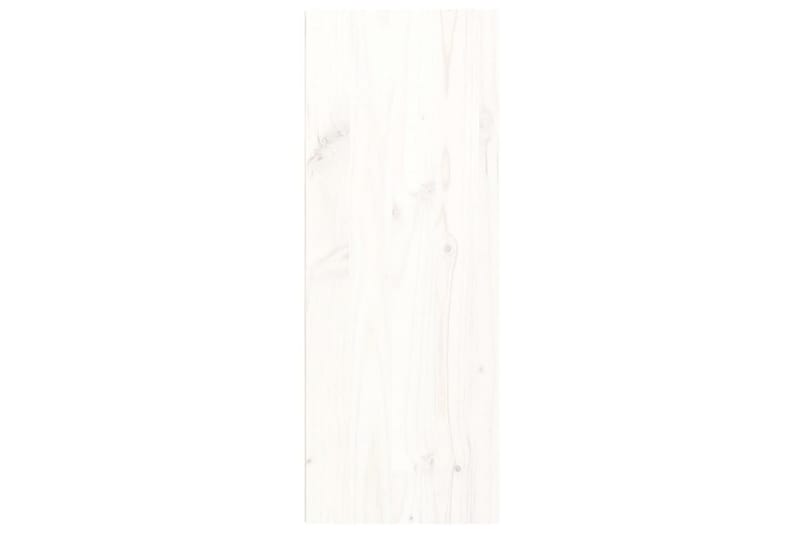 Veggskap hvit 30x30x80 cm heltre furu - Hvit - Vegghylle - Vegghengt oppbevaring