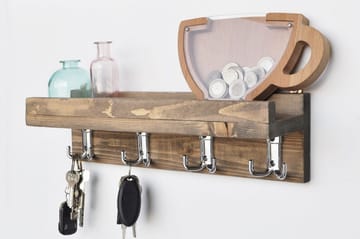 Vespia Kjøkkenhylle 40 cm - Valnøtt - Oppbevaring - Hylle - Vegghylle