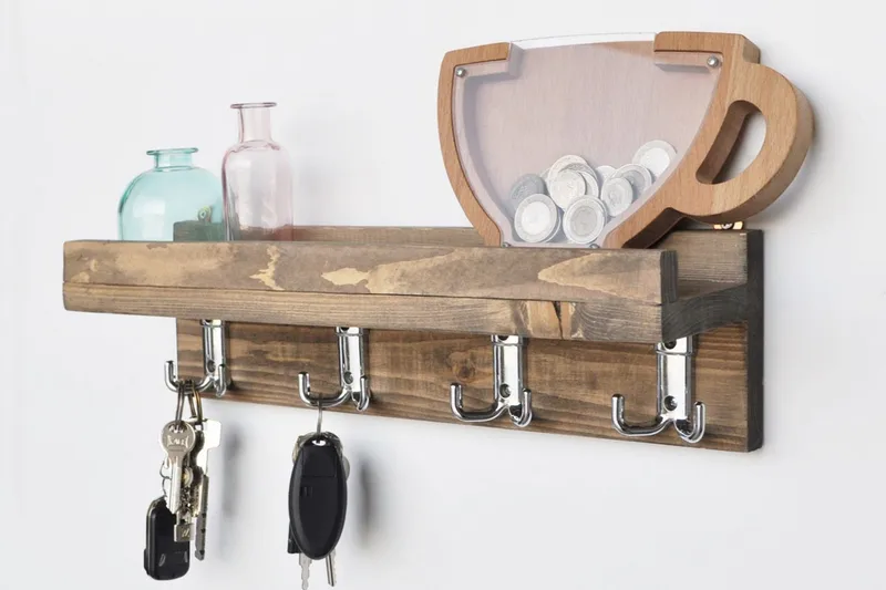 Vespia Kjøkkenhylle 40 cm - Valnøtt - Oppbevaring - Hylle - Vegghylle