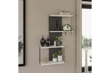 Vilsberg Vegghylle 62x18 cm - Hvit - Oppbevaring - Hylle - Vegghylle