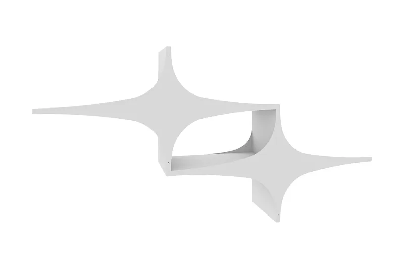 Wall Shelf Hvit, Hvit