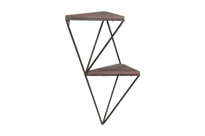 Wall Shelf Valnøtt|Svart, Valnøtt/Svart