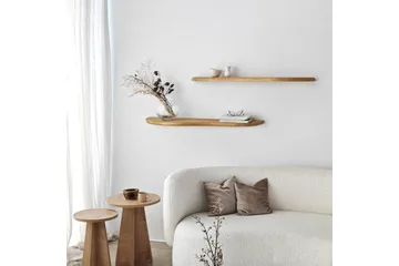 Wavy Vegghylle 100 cm - Eik - Oppbevaring - Hylle - Vegghylle