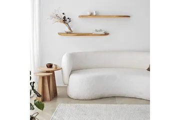 Wavy Vegghylle 100 cm - Eik - Oppbevaring - Hylle - Vegghylle