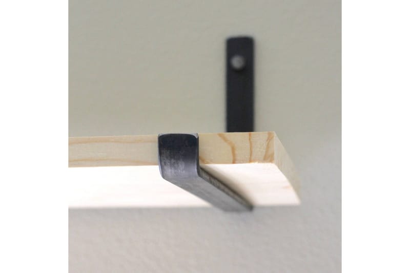 Wayte Vegghylle 60 cm - Svart / Eik - Oppbevaring - Hylle - Vegghylle