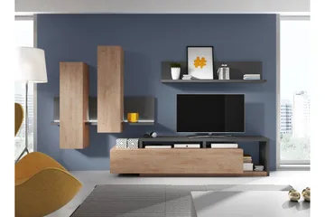 Wesley Hylle - Mørkegrå | Tre - Oppbevaring - Hylle - Vegghylle