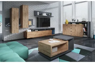 Wesley Hylle - Mørkegrå | Tre - Oppbevaring - Hylle - Vegghylle