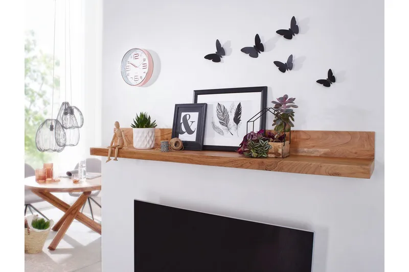 Wimley Vegghylle - Brun - Oppbevaring - Hylle - Vegghylle