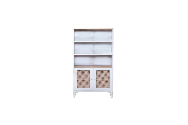 Velin Bokhylle 90 cm - Hvit/Lysfarget tre - Oppbevaring - Hylle - Bokhylle